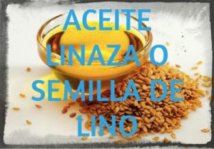 aceite de linaza o semilla de lino